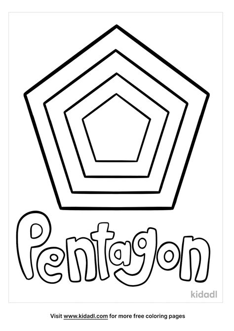 Free Pentagon Coloring Page Coloring Page Printables Kidadl