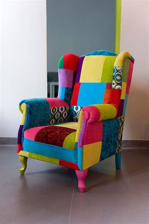 Funky chairs fiyatları ve kampanyaları. Patchwork Chair Juicy Colors by JuicyColorsShop on Etsy ...