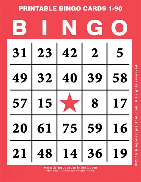 Free Printable Number Bingo Card Generator Printable Templates