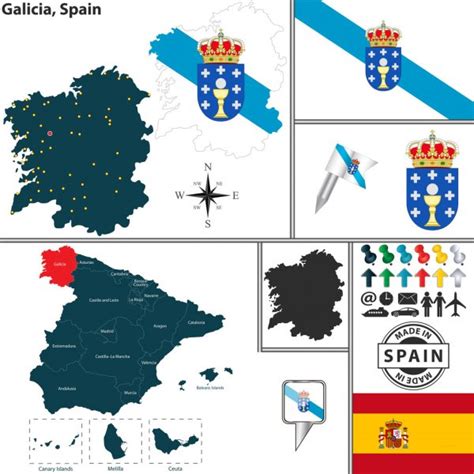 ᐈ Bandera Galicia Vector De Stock Vectores Bandera Galicia Descargar