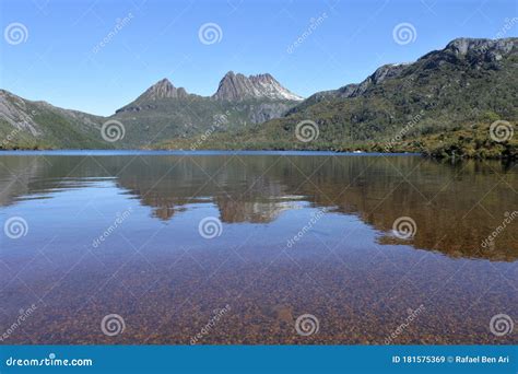 Cradle Mountain Lake St Clair National Park Tasmania Australia Stock