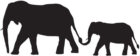 Download 227 Silhouette Cute Baby Elephant Svg File For Free