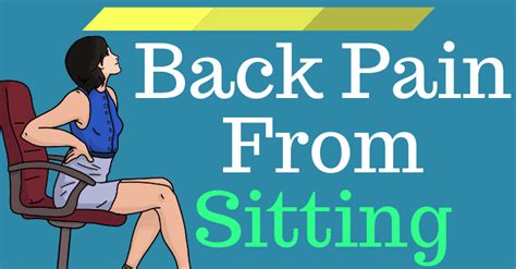 Lower Back Pain From Sitting Causes And Diy Treatment Options