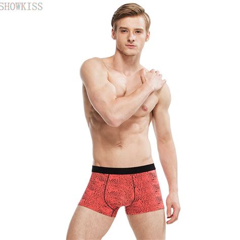 Showkiss U Convex Design Underwear Men Sexy Boxer Men Comfortable