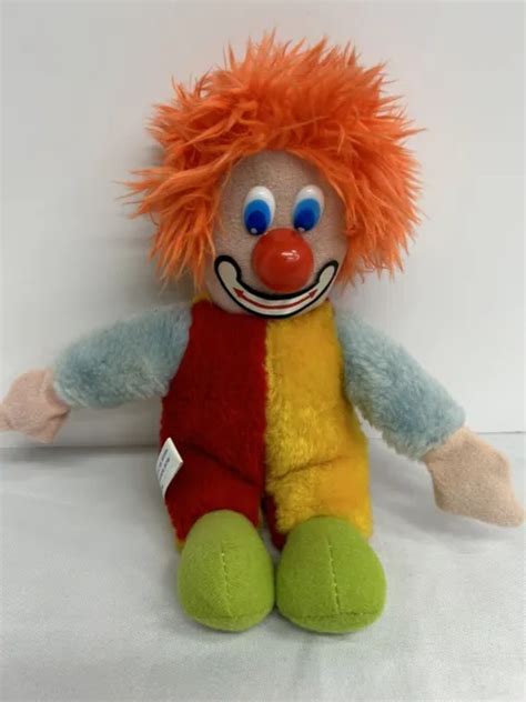 Vintage 1979 Circus Prize Clown Dan Dee Dan Plush Colorful 10 1099