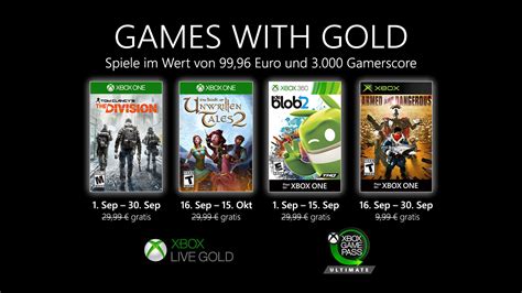 Xbox Live Games With Gold Spiele Für Den September 2020
