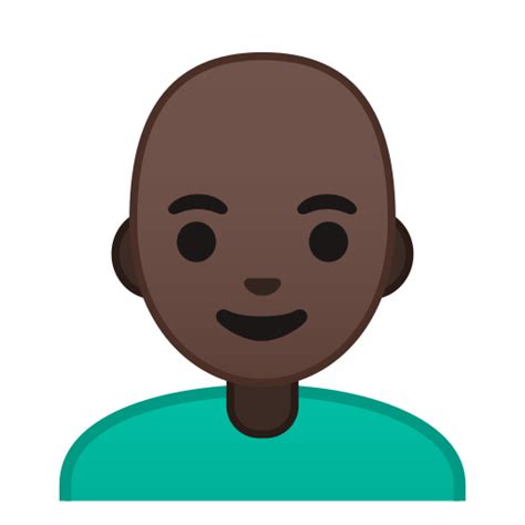 👨🏿‍🦲 Man Dark Skin Tone Bald Meaning With Pictures From A To Z