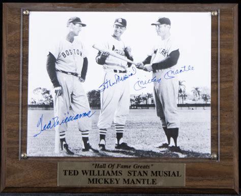 Mickey Mantle Autographed Signed Photograph Co Signed By Stan The