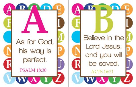 Abc Scriptures Pdf For Kids By Yellowdeskdesigns On Etsy
