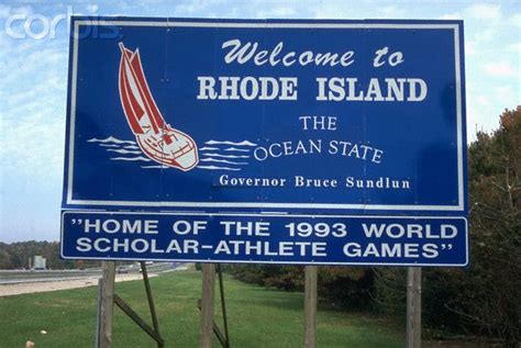 Welcome To Rhode Island State Signs 50 States Bucket List Rhode Island