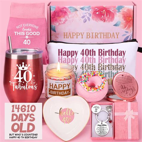 40th Birthday Ts For Women Happy 40th Birthday Hamper For Her 40
