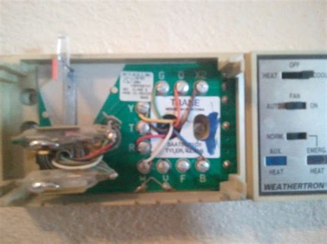 In the trane wiring panels, the existing wires are: Wiring Diagram For Weathertron Thermostat - Wiring Diagram Schemas