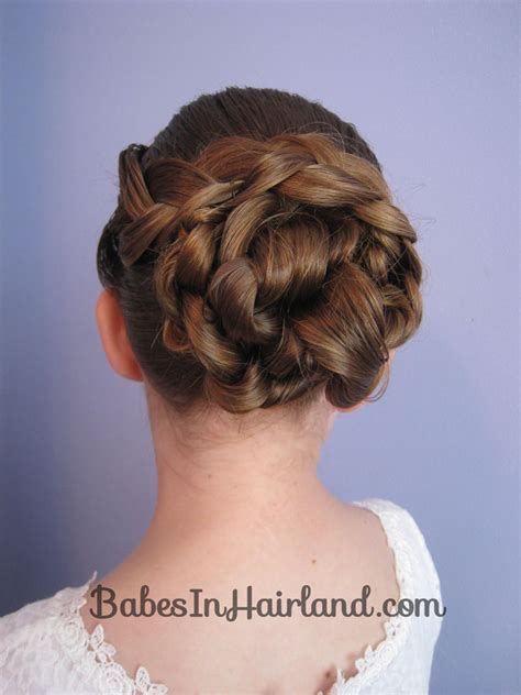 Braid And Knotted Bun Updo Babes In Hairland