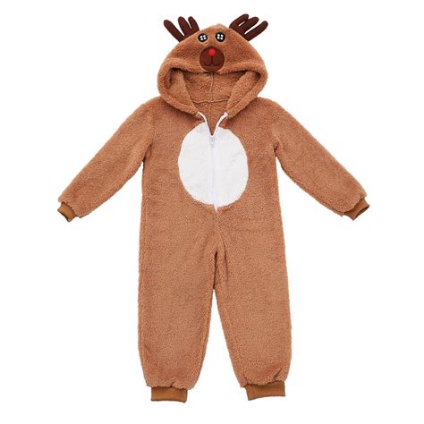 Reindeer Onesie Pajamas For Adult And Kids Rudolph Pjs Luckyonesie