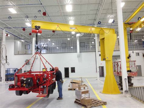 Free Standing And Floor Mounted Jib Cranes Wallace Cranes