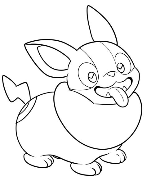 Yamper From Pokémon Coloring Page