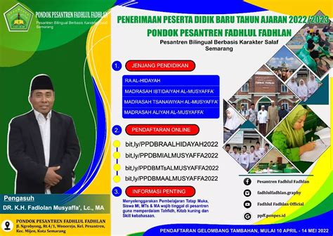 Ra Mi Mts Ma Al Musyaffa Pendaftaran Gelombang Terakhir Pesantren