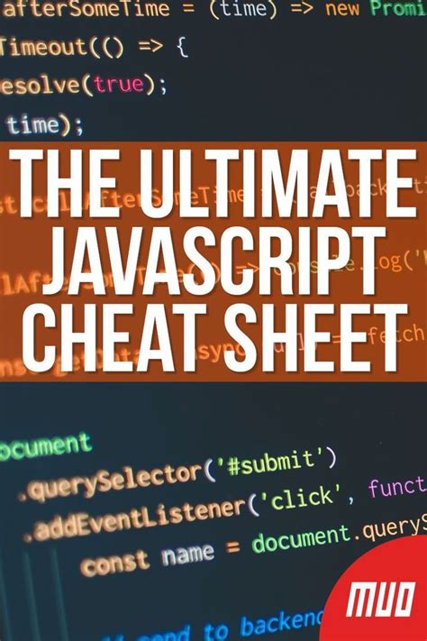 The Ultimate Javascript Cheat Sheet Artofit