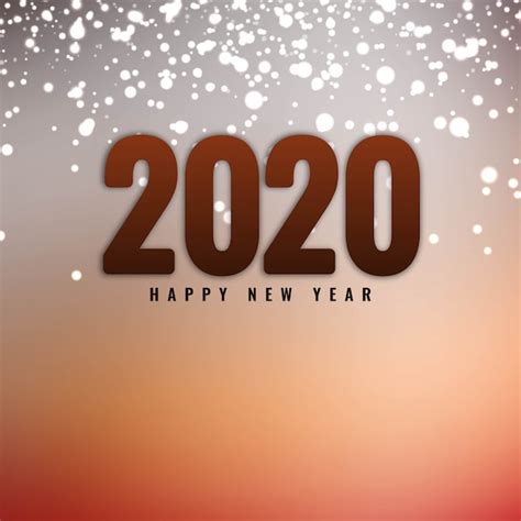 Frohes Neues Jahr 2020 Mit Glitzer Kostenlose Vektor