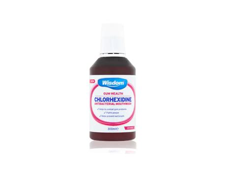 Wisdom Chlorhexidine Antibacterial Mouthwash 300 Ml Ingredients And