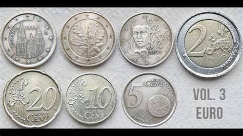 Euro Cent And Euro Coin Of Different European Countries Euro Coins