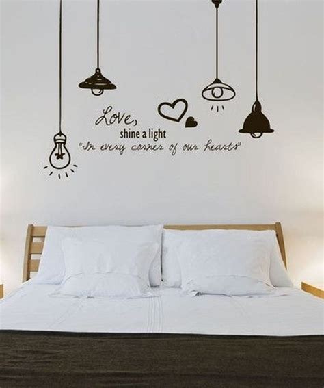 Vintage Bedroom Wall Decals Design Ideas To Try34 Wall Decals For