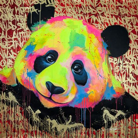 Panda Noé Two Panda Art Animal Paintings Pop Art Animals