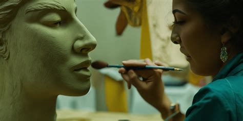 Lexica Artist Lady Sculpturing Close Up Her Face