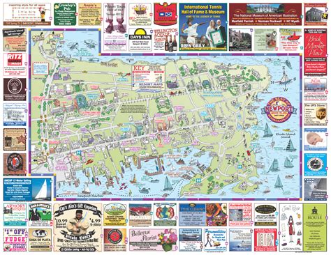 Rhode Island Map Tourist Attractions Travelsfinderscom