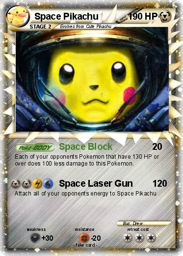 Pokémon Space Pikachu 6 6 Space Block My Pokemon Card