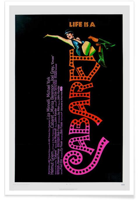 ‘cabaret retro movie poster poster juniqe