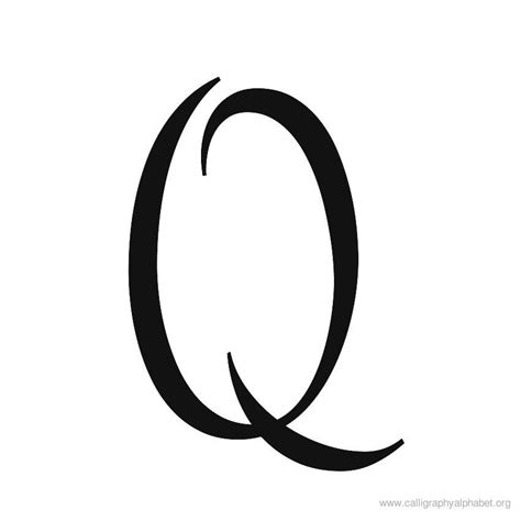 Calligraphy Alphabet Cursive Q The Letter Q Pinterest Calligraphy