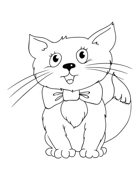 Kitten Coloring Pages Coloring Printables For Kids