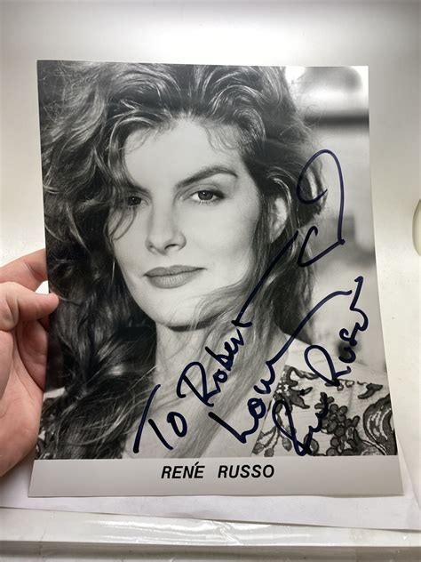 Modelactress Rene Russo Major League Autograph 8 X 10 Photo And Index