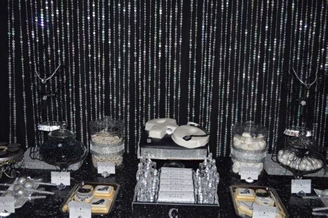 Black And Bling Birthday Party Ideas Photo 1 Of 12 Catch My Party