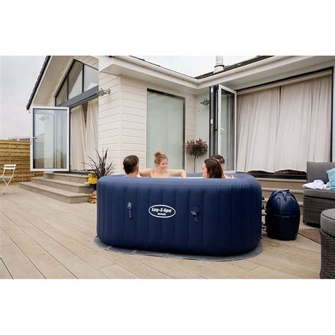 Lay Z Spa Hawaii Airjet Square Inflatable Portable Hot Tub Lay Z Spa From Garden Store Direct Uk