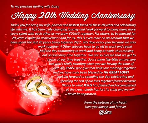 Work anniversary valentines day funny valentines day thanksgiving thanksgiving day thank you teachers day cinco de mayo anniversary marriage wedding anniversary happy anniversary labor day retirement retirement well retirement best 1st anniversary love boss birthday happy 20. 20th Year Wedding Anniversary Quotes. QuotesGram