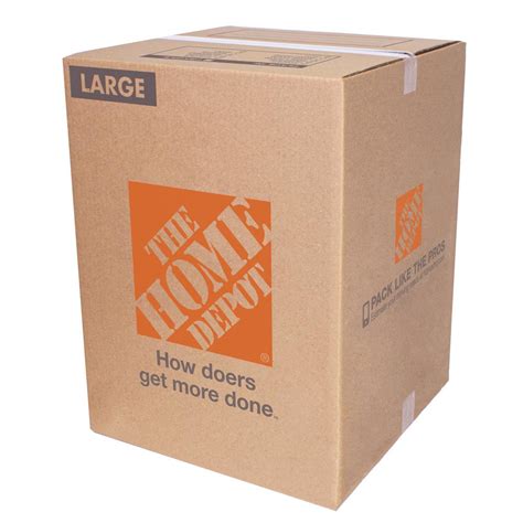 The Home Depot Large Moving Box 18 In L X 18 In W X 24 In D