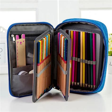 New School Pencil Cases For Girls Boy Pencilcase 72 Holes Pen Box