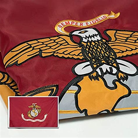 buy marine corps 3x5 heavy duty embroidered and double sided us banner for inside outside use