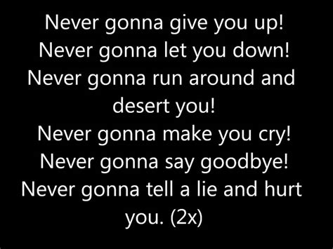 Rick Astley Never Gonna Give You Up Lyrics 1987 Youtube