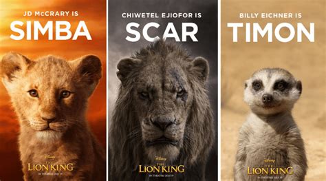 Disney Reveals All New The Lion King Character Posters And Tv Spot