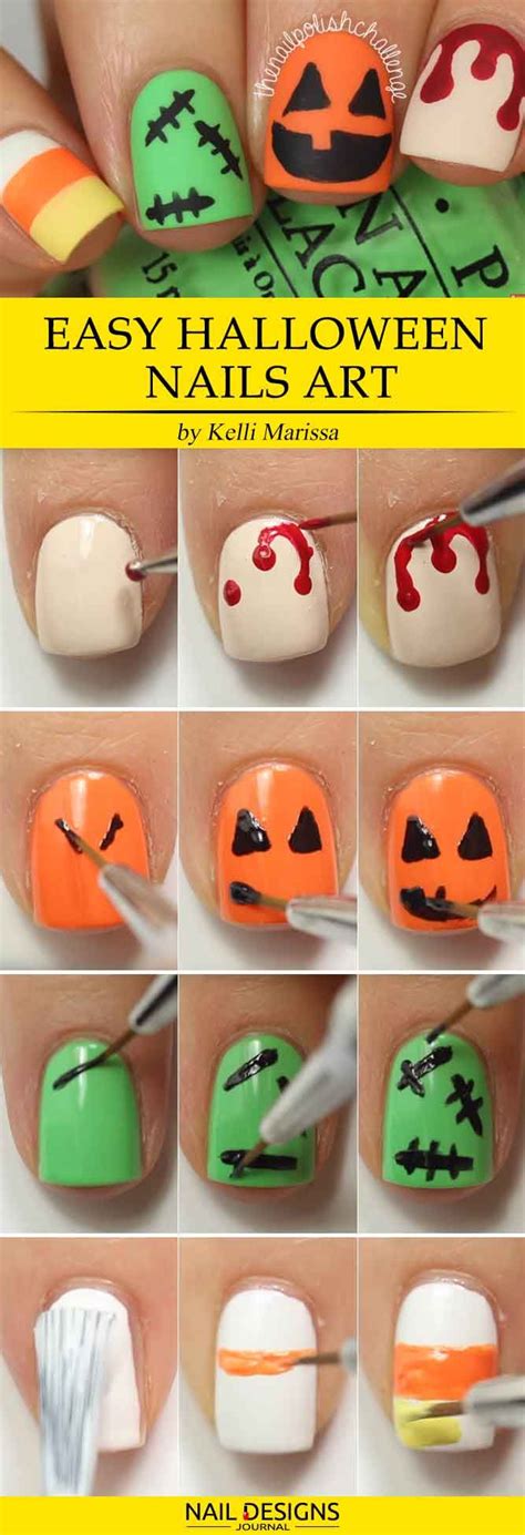 There Are Many Easy Halloween Nails Tutorials Out There And Sometimes
