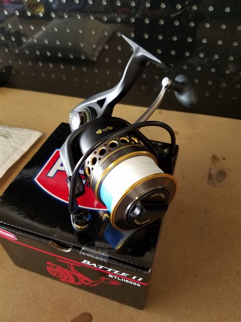 The penn fishing reel's drag is powerful. Penn Battle 2 6000 reel / Penn Battalion rod | Bloodydecks