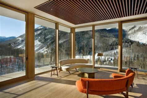 Linear House With Spectacular Mountain Views In Aspen House Design