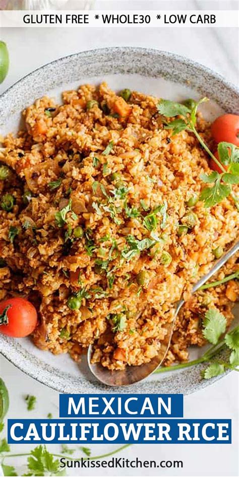 Mexican Cauliflower Rice A Healthy Low Carb Way To Eat Mexican This