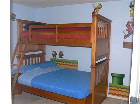 Super Mario Bros Bedroom Bunks Bunk Beds Mario Bros Room Super Mario