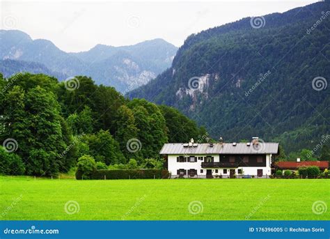 Summer Alpine Landscape Near Ramsau Village In Berchtesgaden Alpine