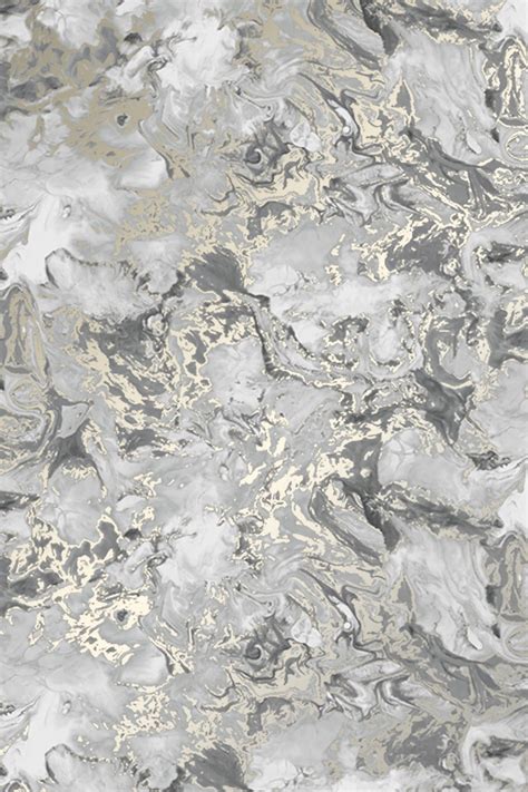 Grey And Gold Marble Wallpaper Mural Wall