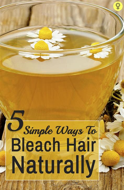 There are a couple of ways you can go about damage limitation 12 Simple Ways To Bleach Hair Naturally | Bleached hair ...